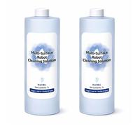Lot de 2 x 1L Solution Nettoyante Sol Compatible avec ECOVACS DEEBOT, Liquide Nettoyage Robot