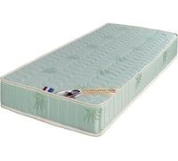 Lot de 2 x 80x200 cm ressorts ensaches + 5 cm Memoire de Forme 60 Kg/m3 - Matelas Luxe aloe Hauteur +/- 18 cm - Accueil Moelleux - Soutien Tres Ferme