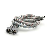 Lot de 2 x M10 x 1/2 BSP (500 mm) Tuyau Flexible Tressé en Acier