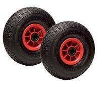 LOT de 2 x roue gonflable diable 260 x 85 (3.00-4) alésage 20 mm roulement à rouleaux