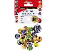 Kim'Play 20 Billes Oeil de dragon et 1 calot Rouge G