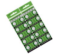 Lot de 20/10 piles bouton alcalines AG1/364/LR621 pour montres