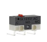 Lot de 20/100/1000 interrupteurs de fin de course SPDT à 3 broches, bouton-poussoir momentané 1 A/125 V, avec poignée et rouleau(BENT FOOT-2,100PCS)