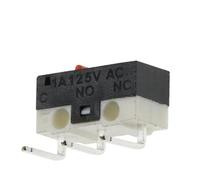 Lot de 20/100/1000 micro-interrupteurs fin course SPDT à 3 broches, bouton-poussoir momentané 1 A/125 V, avec poignée et rouleau(BENT FOOT-1,1000PCS)