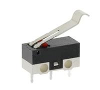 Lot de 20/100/1000 micro-interrupteurs fin course SPDT à 3 broches, bouton-poussoir momentané 1 A/125 V, avec poignée et rouleau(BENT HANDLE,1000PCS)