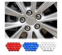 Lot de 20/40 capuchons de rainure de roue universels de voiture 17/19/21 mm - En plastique ABS noir - Protection de boulon de pneu anti-rouille et anti-rouille pour roues en alliage - Accessoires