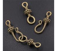 Lot de 20 (40 pièces) de connecteurs en alliage de zinc en bronze pour loisirs créatifs, bijoux faits à la main
