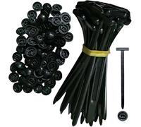 Lot de 20/50/100 attaches autobloquantes universelles en nylon pour fixation de pare-chocs, rivets en plastique pour réparation automobile, fixation rapide et trou (Noir 50 Pièces)