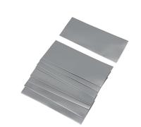 Lot de 20/50/100 gaines thermorétractables en PVC bleu for batterie, largeur plate 28,5 mm, longueur 70 mm, gaine thermorétractable isolante.(Gray,20pcs)