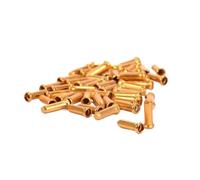 Lot De 20/50 Embouts De Câble De Vélo En Alliage D'aluminium For La Protection Des Câbles De Frein Et De Levier De Vitesse(50PCS gold)