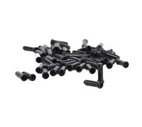 Lot De 20/50 Embouts De Câble De Vélo En Alliage D'aluminium For La Protection Des Câbles De Frein Et De Levier De Vitesse(20PCS black)