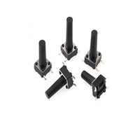 Lot de 20/50 interrupteurs CMS 6 x 6 x 4,3 mm, 5/6/7/8/9/10/11/12/13/14/17, 6 x 6, 4 broches, bouton-poussoir tactile, micro-interrupteurs à réinitialisation automatique(6x6x13mm,50PCS)