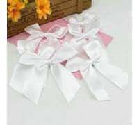 Lot de 20/50 nœuds en ruban de satin rose 85 x 85 mm, décoration, petit nœud, fleur, mariage, pour travaux manuels, DIY, da85 color2 bs-50 pièces