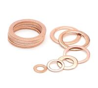 Lot de 20/50 rondelles plates en cuivre, joints toriques, fixations M5/6/8/10/12/14/16/18/20/22(20X27X1.5,50PCS)
