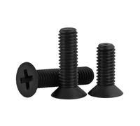 Lot de 20/50 vis à tête fraisée en nylon blanc M2 M2.5 M3 M4 M5 M6 M8(Black,M3x20mm (50pcs))