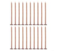 Lot de 20 à 50 clous en cuivre pour enlever les souches d'arbre - Piques tue-racines compatibles avec forets, 65 mm et 75 mm pour matériel de jardin (D)