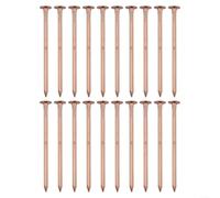 Lot de 20 à 50 clous tueurs de souches d'arbre en cuivre massif 65 mm/75 mm - Piques robustes pour enlever les racines pour une décomposition efficace du bois, outil d'aménagement paysager de jardin