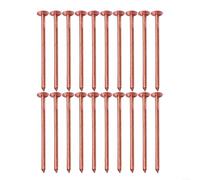 Lot de 20 à 50 clous tueurs de souches d'arbre en cuivre massif 65 mm/75 mm - Piques robustes pour enlever les racines pour une décomposition efficace du bois, outil d'aménagement paysager de jardin