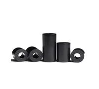 Lot de 20 à 50 entretoises creuses rondes en ABS non filetées M3 M4 M5 M6 M8 for circuit imprimé, blanches et noires(Black ABS spacer,M5X10 50PCS)