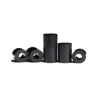 Lot de 20 à 50 rondelles creuses rondes en nylon non filetées for vis M3, M4, M5, M6, M8 - Blanc et noir(White,M3x13x50PCS)