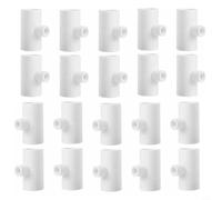 Lot de 20 abreuvoirs automatiques pour poulets, canards, cailles, lapins, raccords en T en PVC avec filetage résistant aux fuites