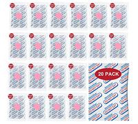 Lot de 20 absorbeurs d'oxygène de qualité alimentaire 2500 cc pour stockage alimentaire à long terme, lot de 10 dans des sacs sous vide individuels avec indicateur d'oxygène