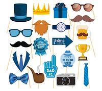 Lot de 20 accessoires amusants pour la fête des pères, les anniversaires et les séances photo, accessoires de décoration de fête, idée cadeau pour les célébrations et les réunions familiales