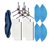 Lot de 20 accessoires compatibles avec aspirateur robot Ecovacs Deebot OZMO U2 DGN22 YEEDI K650 - Brosse latérale principale - Filtre HEPA