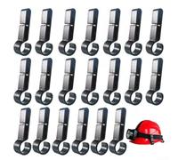 Lot de 20 accessoires de casque de protection pour lampe frontale, légers et clips pour fixation et remplacement sécurisés du casque