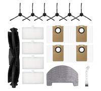 Lot de 20 accessoires pour aspirateur robot Proscenic Q8 Max Brosse Filtre Sac Lingette Pièces de rechange (20 pièces)