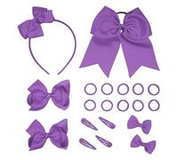 Lot de 20 accessoires pour cheveux avec nœuds pour uniforme, pinces, bandeau, cravates pour petites filles, écolières, cadeaux pour uniformes