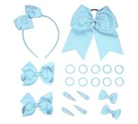 Lot de 20 accessoires pour cheveux avec nœuds pour uniforme, pinces, bandeau, cravates pour petites filles, écolières, cadeaux pour uniformes