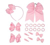 Lot de 20 accessoires pour cheveux avec nœuds pour uniforme, pinces, bandeau, cravates pour petites filles, écolières, cadeaux pour uniformes