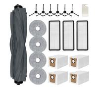 Lot de 20 accessoires pour Dreame L20 Ultra, 4 serpillères, 4 sacs à poussière, 1 brosse principale, 6 brosses latérales, 3 filtres, 1 brosse de nettoyage, pièces de rechange pour robot aspirateur