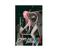Lot de 20 affiches sur toile Anime Zero Two - Décoration de chambre à coucher - Paysage sportif - Décoration de bureau - Décoration murale pour salon, chambre à coucher, décoration sans cadre - 20,3 x
