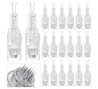 Lot de 20 aiguilles de rechange DermaPen - 24 broches - Pour Derma Pen - Cartouches de rechange pour appareil électrique à microneedling