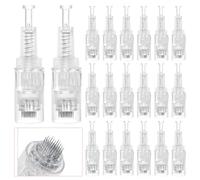 Lot de 20 aiguilles de rechange DermaPen à 36 broches pour DermaPen, nano broches de rechange pour Derma Pen, cartouches de rechange pour appareil électrique à microneedling
