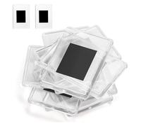 Lot de 20 aimants de réfrigérateur vierges pour cadre photo - 7,5 x 5,2 x 0,4 cm - En acrylique translucide - Pour petites photos - Cadeaux pour la famille et les amis - Créez vos propres aimants de