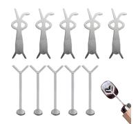 Lot de 20 aimants œil de chat pour ongles en forme cœur lapin et d'ours en métal pour vernis à ongles gel œil chat pour kit manucure DIY