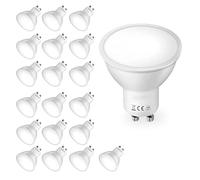 Lot de 20 Ampoule LED avec cache GU10 3W Blanc froid Etanche IP20 120° 50x55mm