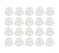 Lot de 20 ampoules d'amorçage de carburateur compatibles avec Homelite, McCulloch, Tanaka, Troy-Bilt, convient pour WA WT WY Series, remplace la pièce 188-12 188-16, transparent 19 mm