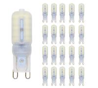 Lot de 20 ampoules LED G9 5 W 400 lm Pas de scintillement et 6000 K Blanc froid Ampoule LED de rechange 40 W G9 Angle d'éclairage 360