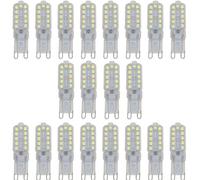 Lot de 20 ampoules LED G9 Blanc froid Petite ampoule 22 SMD 2835 LED Ampoule 5 W Lampe lumineuse Éclairage 40 W Ampoules halogènes Convient pour bureau, salon, magasin