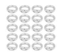 Lot de 20 anneaux de fabrication de bijoux en cuivre faits à la main, portables et élégants, anneaux de fabrication de bijoux à double trou, pour réparation de perles, boucles d'oreilles, colliers