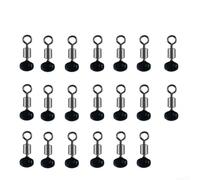 Lot de 20 anneaux de pêche avec perles coulissantes et clip de poulie pour améliorer la performance de ligne dans divers scénarios de pêche (4 x 5 mm)