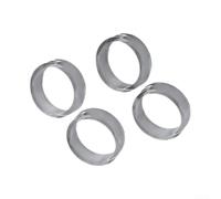 Lot de 20 anneaux de protection en silicone pour manette de jeu PS5 pour Xbox Switch Pro - Accessoires de jeu élastiques anti-usure - Noir blanc transparent - 2 x 2 cm (transparent)
