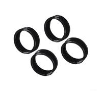 Lot de 20 anneaux de protection en silicone souple pour manette de jeu PS5 pour Xbox Switch Noir