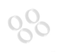 Lot de 20 anneaux de protection en silicone souple pour manette de jeu PS5 Xbox Switch Blanc