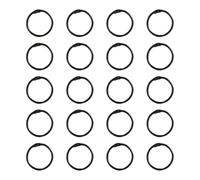 Lot de 20 anneaux de reliure en métal de 25 mm pour une gestion efficace des documents et des projets de bricolage