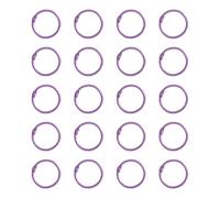 Lot de 20 anneaux de reliure en métal de 25 mm pour une gestion efficace des documents et des projets d'artisanat